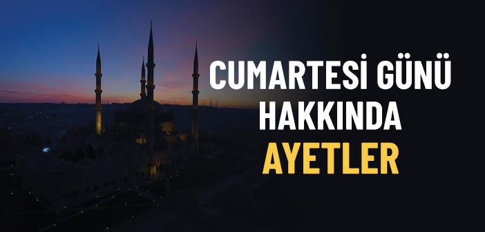 Cumartesi Günü ile İlgili Ayetler